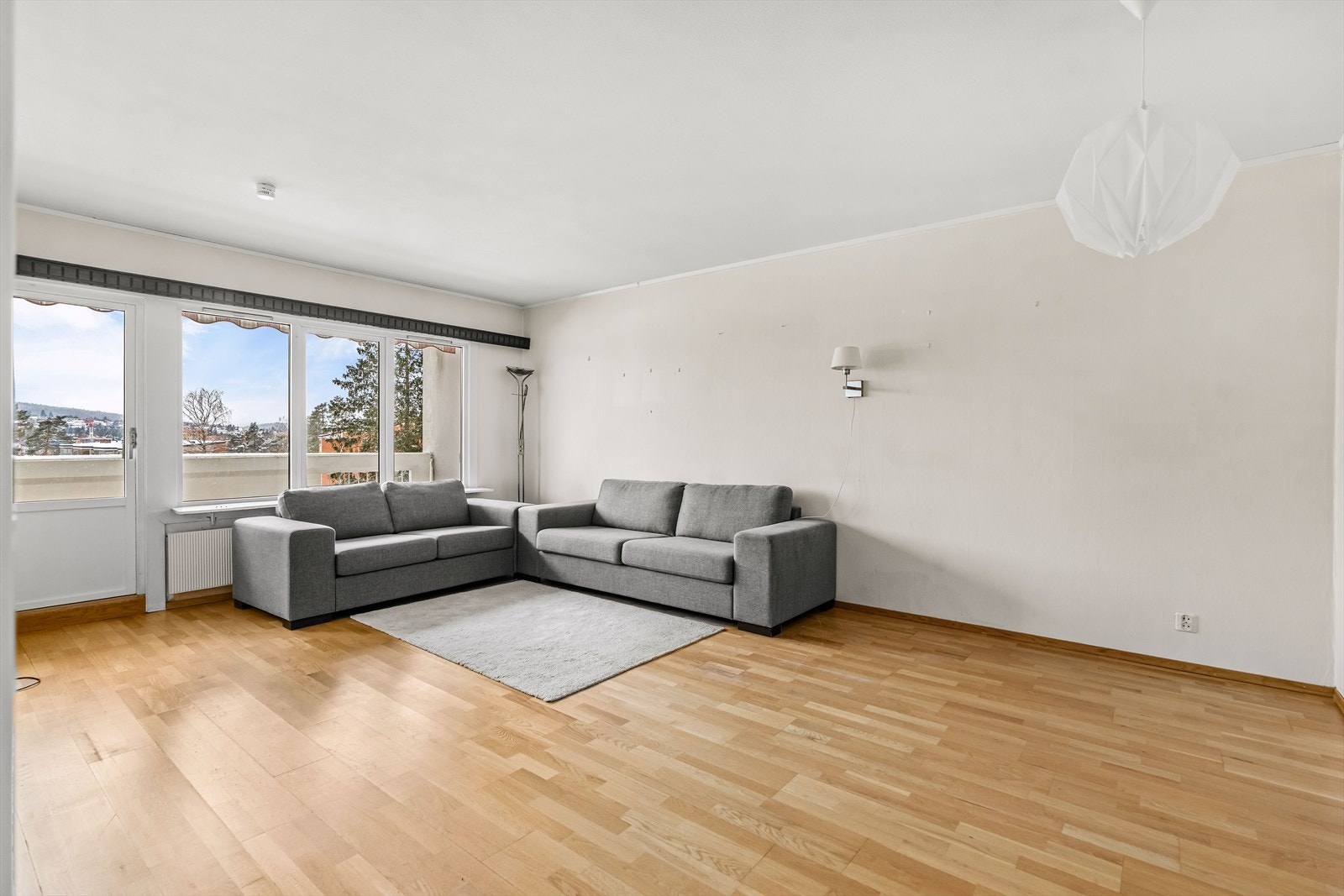 Dette er en lys og gjennomgående leilighet med god planløsning. Foto: Stefan Borup Galleribilde