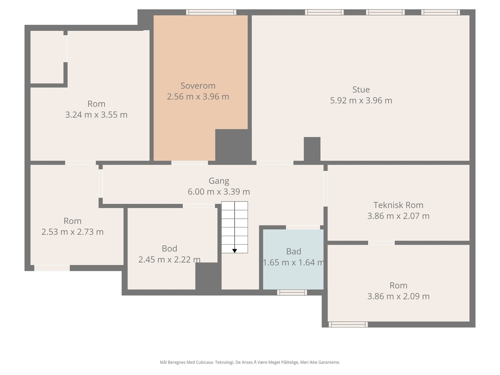 Plantegning kjelleretasje Galleribilde