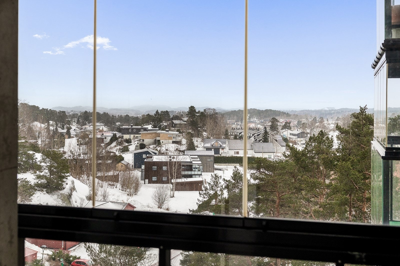 Den flotte utsikten gir en følelse av luft og frihet. Galleribilde