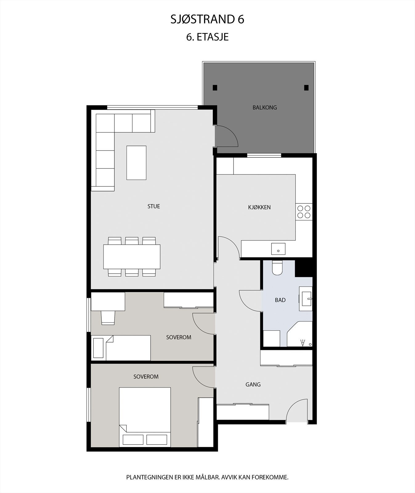 Plantegning 6.etg. Galleribilde