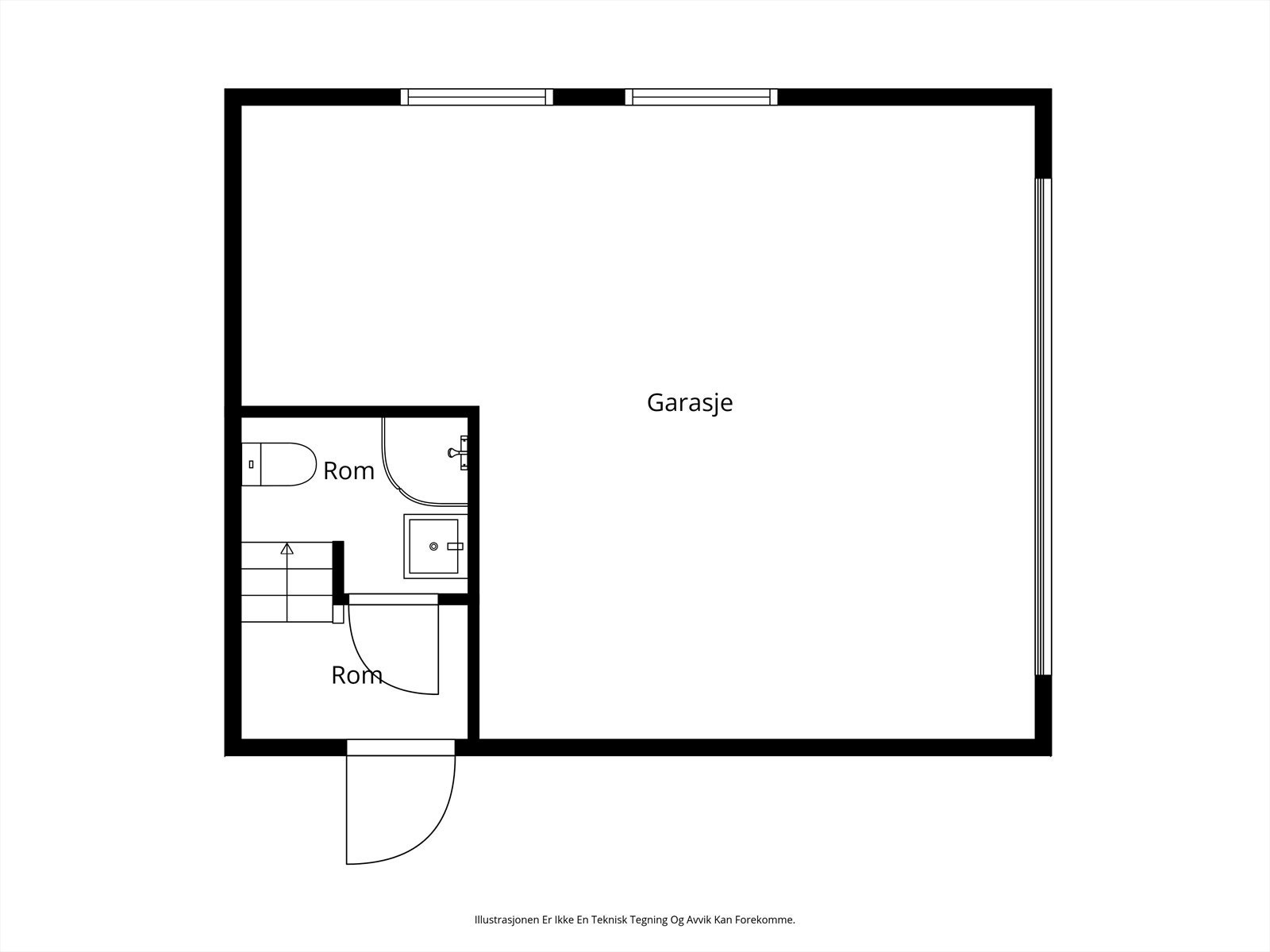 Garasje 1 etasje Galleribilde