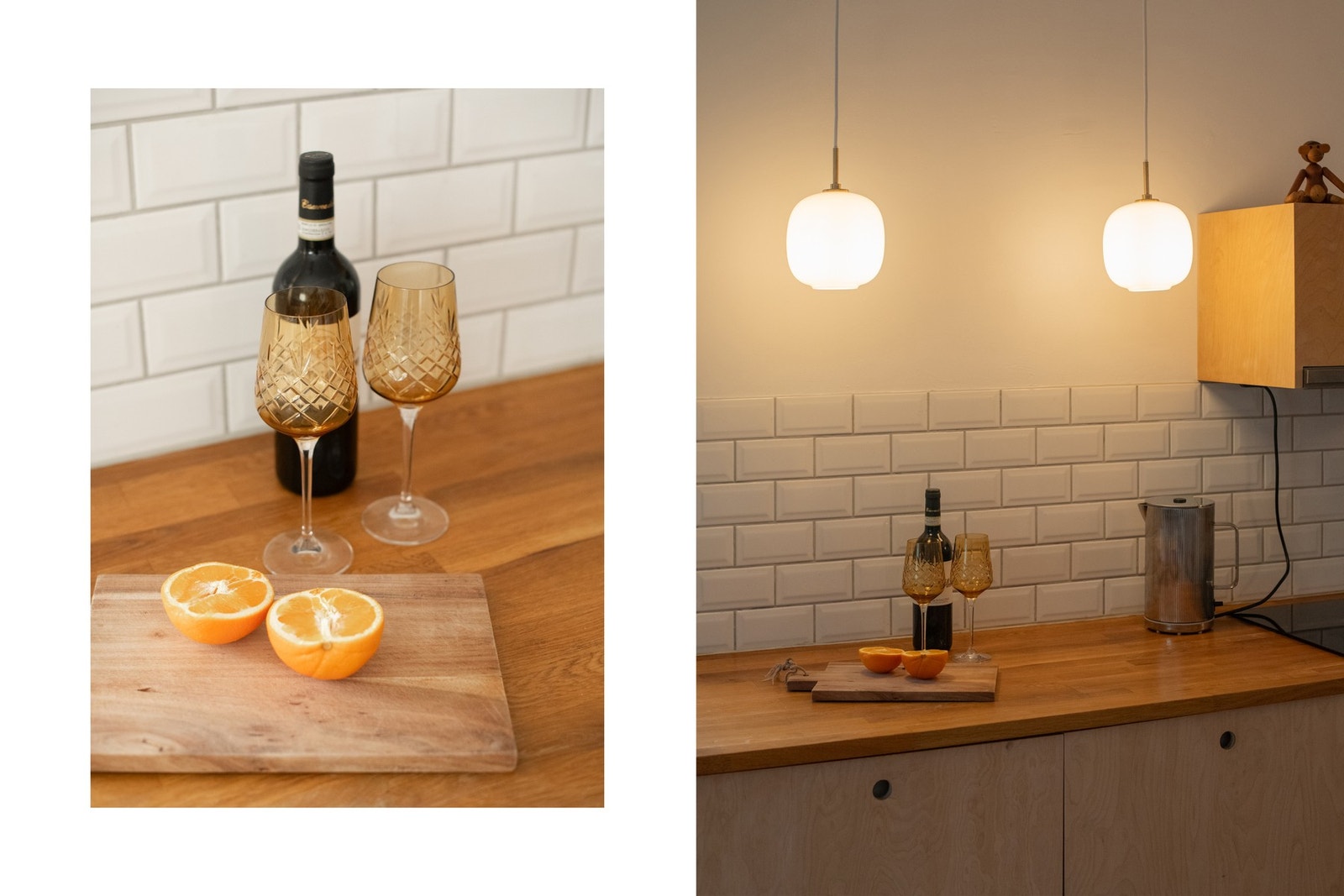 Frontene er utført i bjørk kryssfinér, noe som gir kjøkkenet et varmt, moderne og kvalitetsmessig uttrykk. Galleribilde