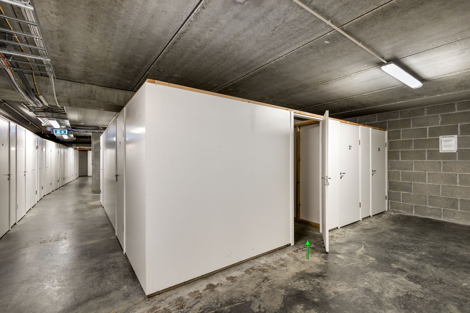 Leiligheten disponerer en ekstern bod i kjeller på ca. 8 kvm (nr. 26). Galleribilde