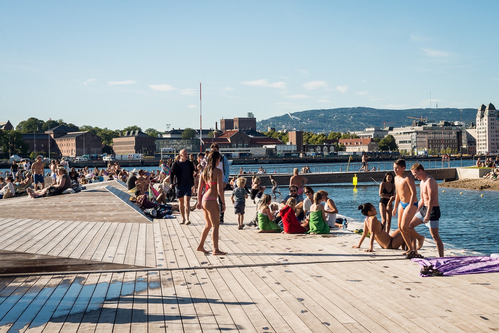 Kort vei til Sørenga og bademuligheter. Galleribilde