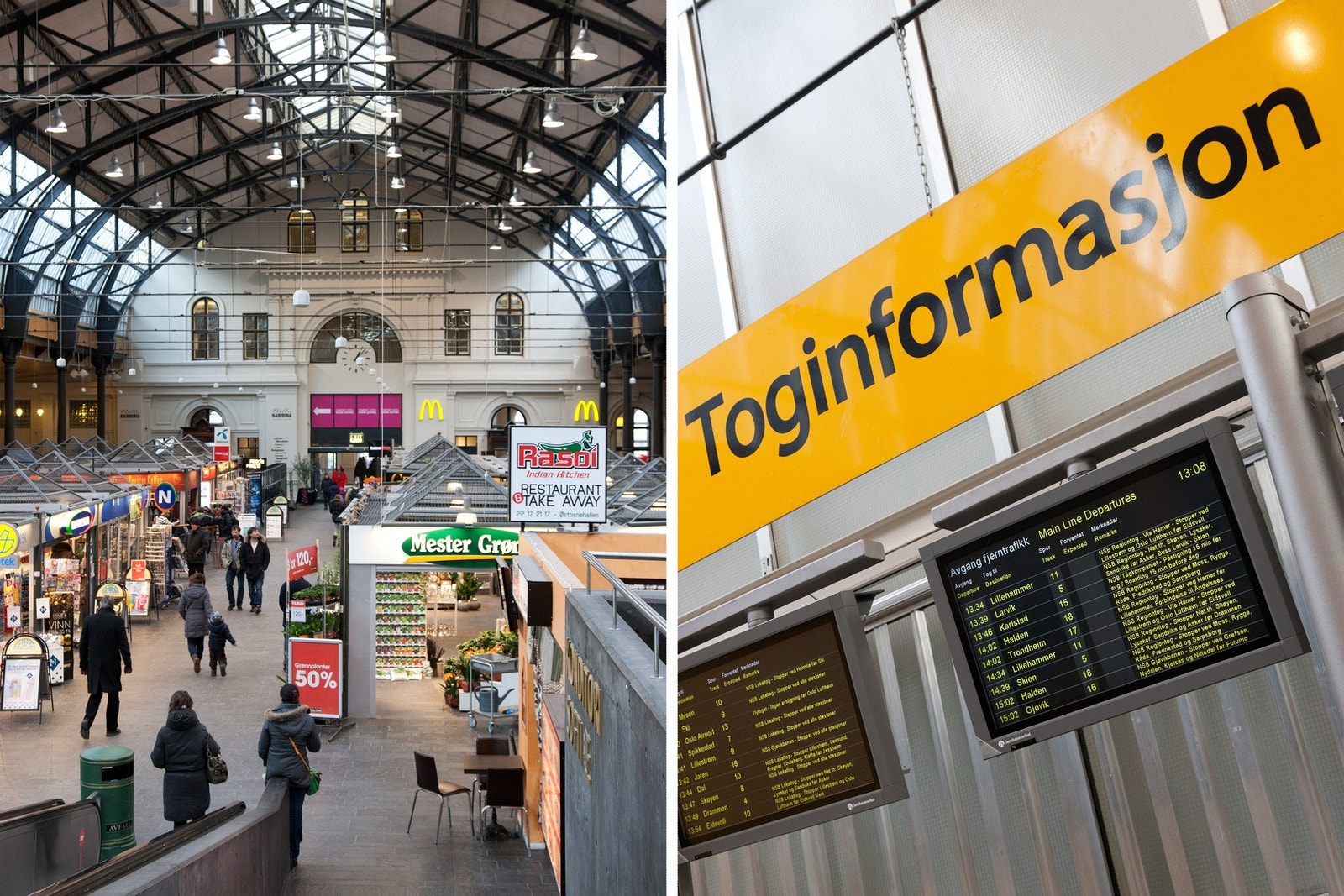 Et bredt utvalg av kollektivtilbud. Veldig nært til buss og trikk, men heller ikke så langt til toget. Galleribilde