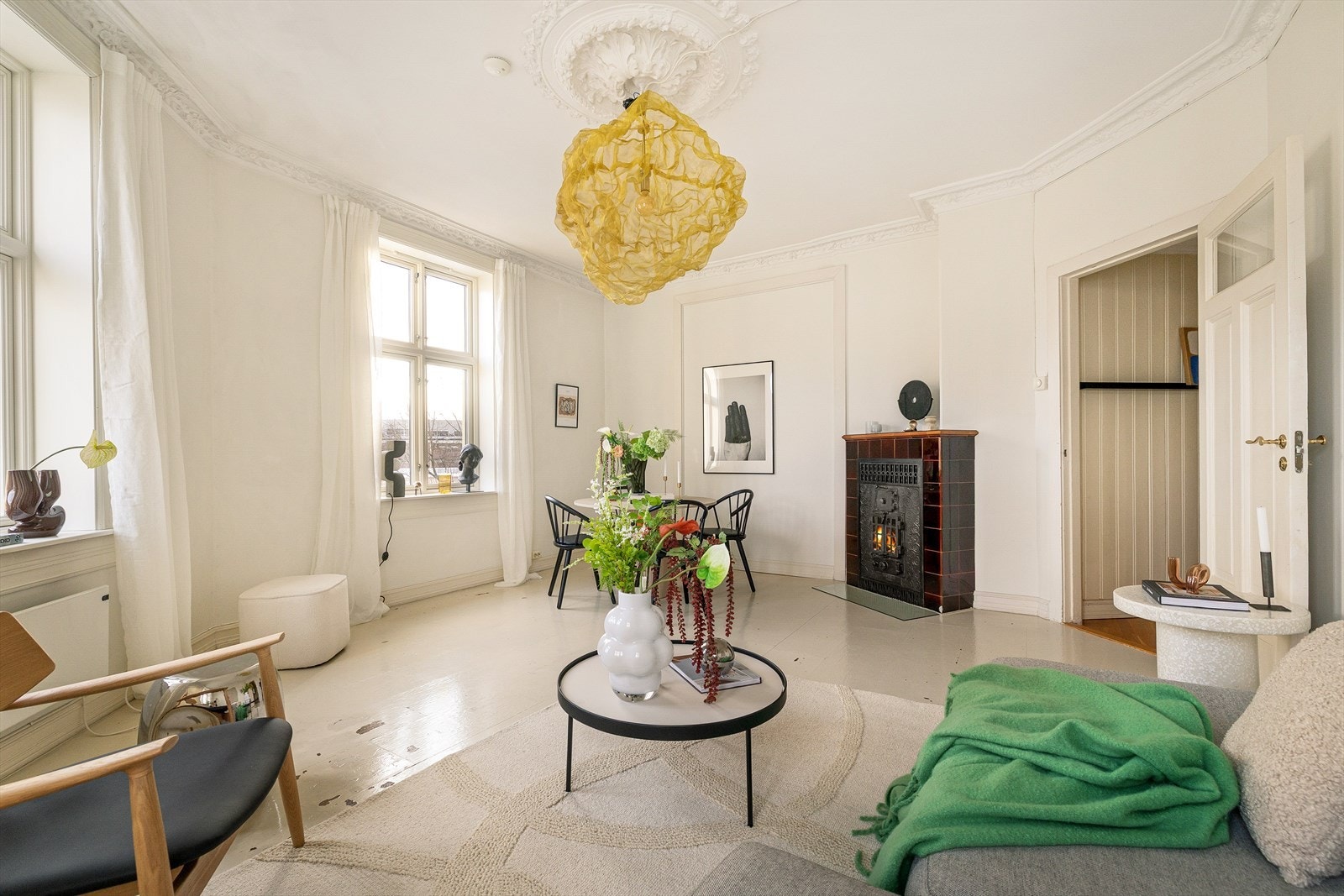 Vedovnen sørger for ekstra hygge og skaper svært god kjernevarme. Galleribilde