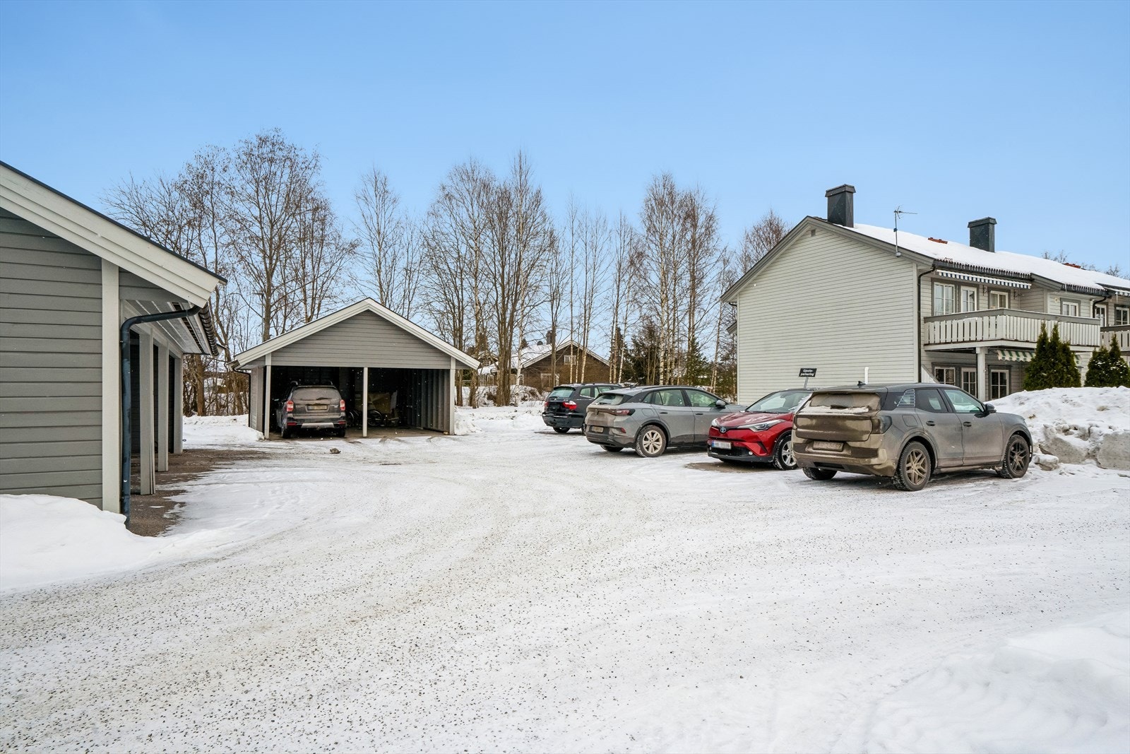 Sameiet har gjesteparkering for besøkende. Galleribilde