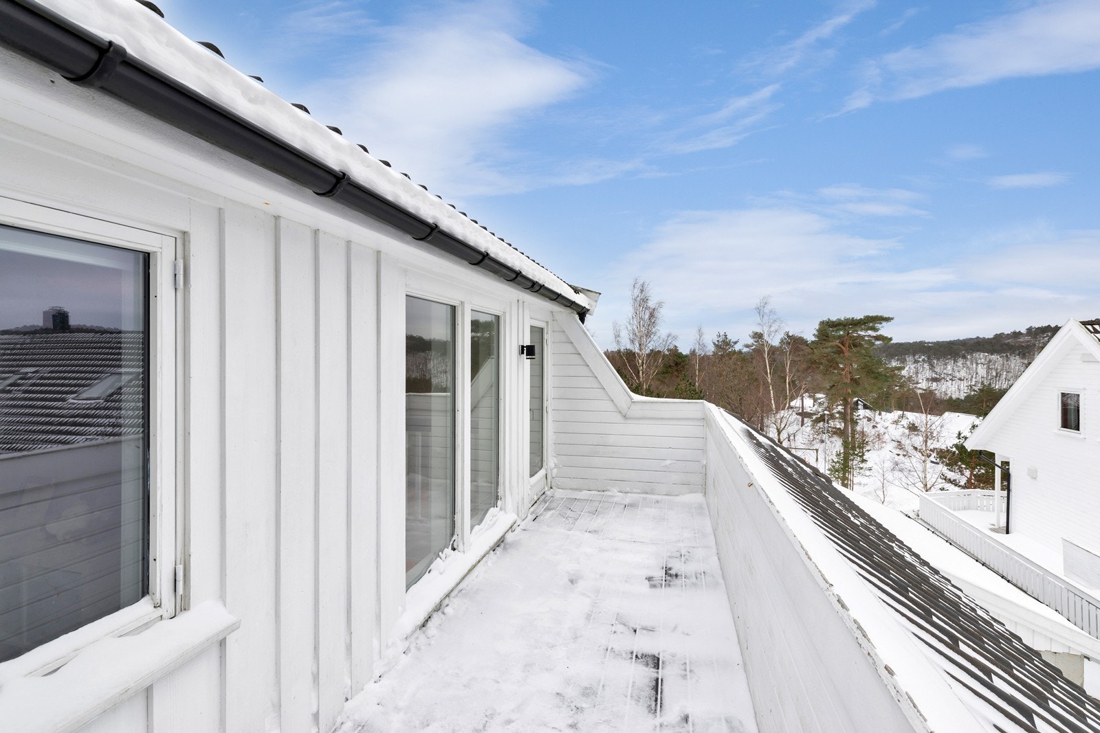 Terrasse med kveldssol Galleribilde