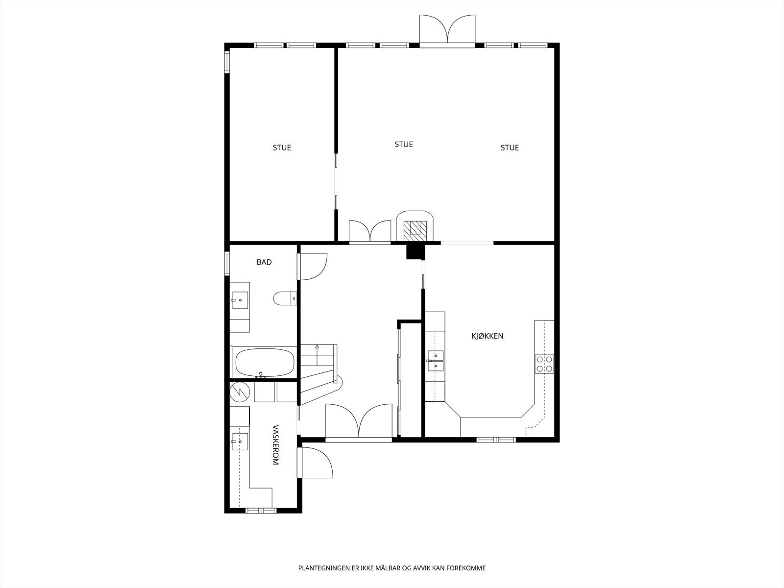 Plantegning 1. etg. Galleribilde