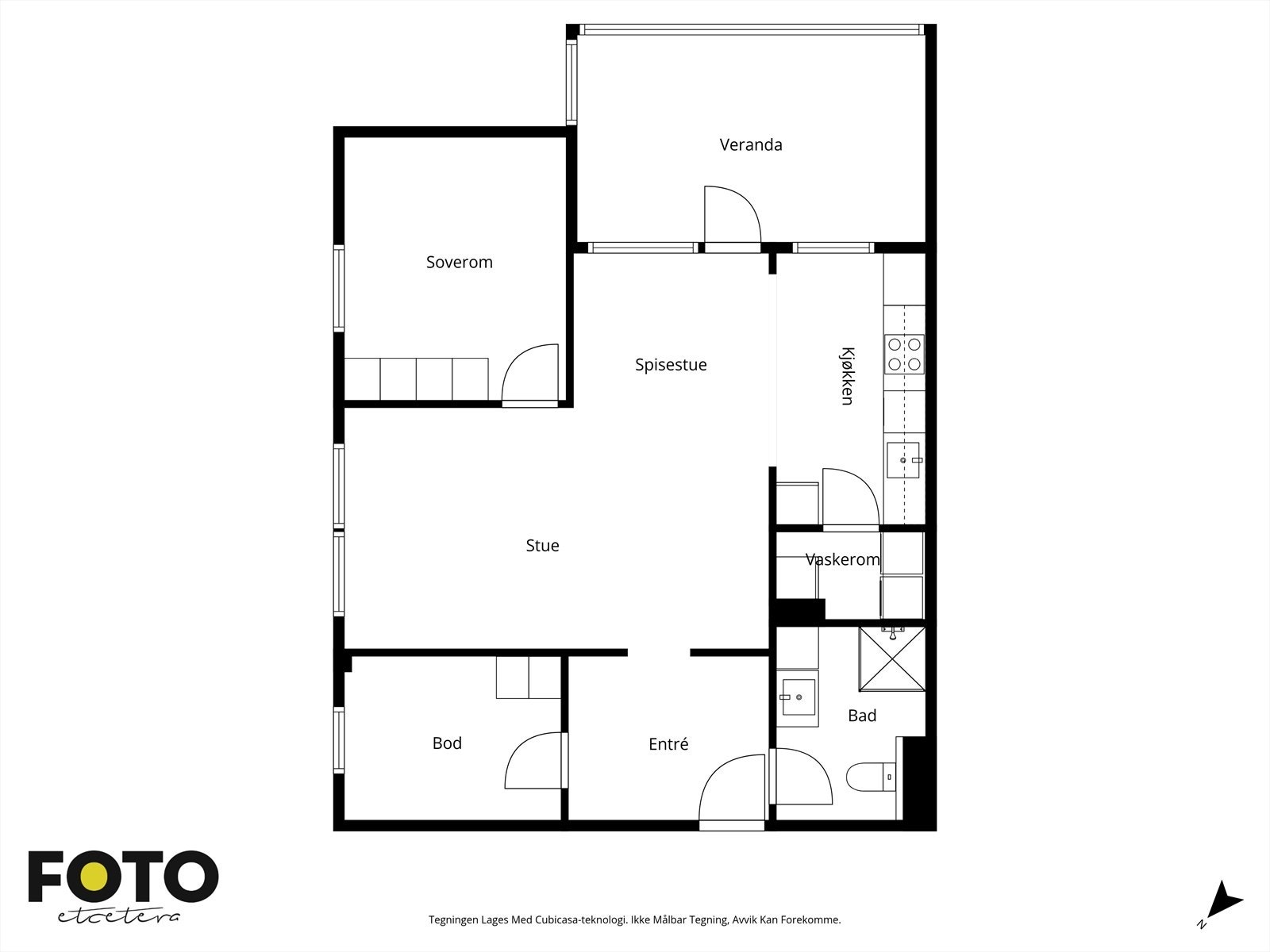Veiledende plantegning - Ikke målbar Galleribilde
