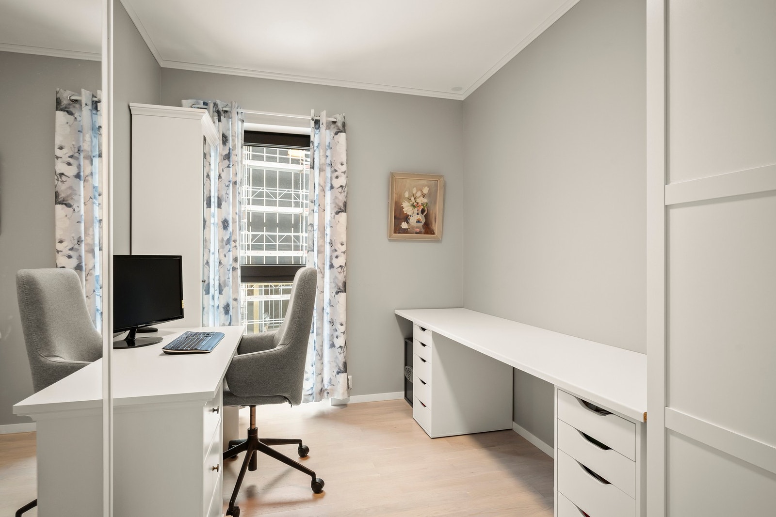 Soverom 2 fungerer utmerket som gjesterom, barnerom eller kontor. Galleribilde