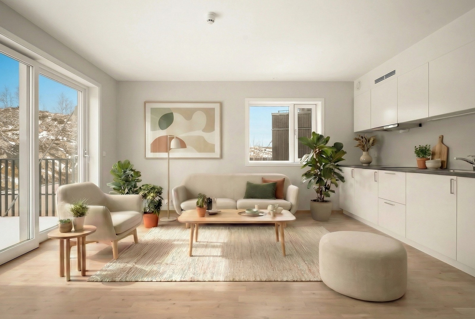 Velkommen til Elvebredden 1A, leilighet A3-3 (Digitalt stylet) Galleribilde