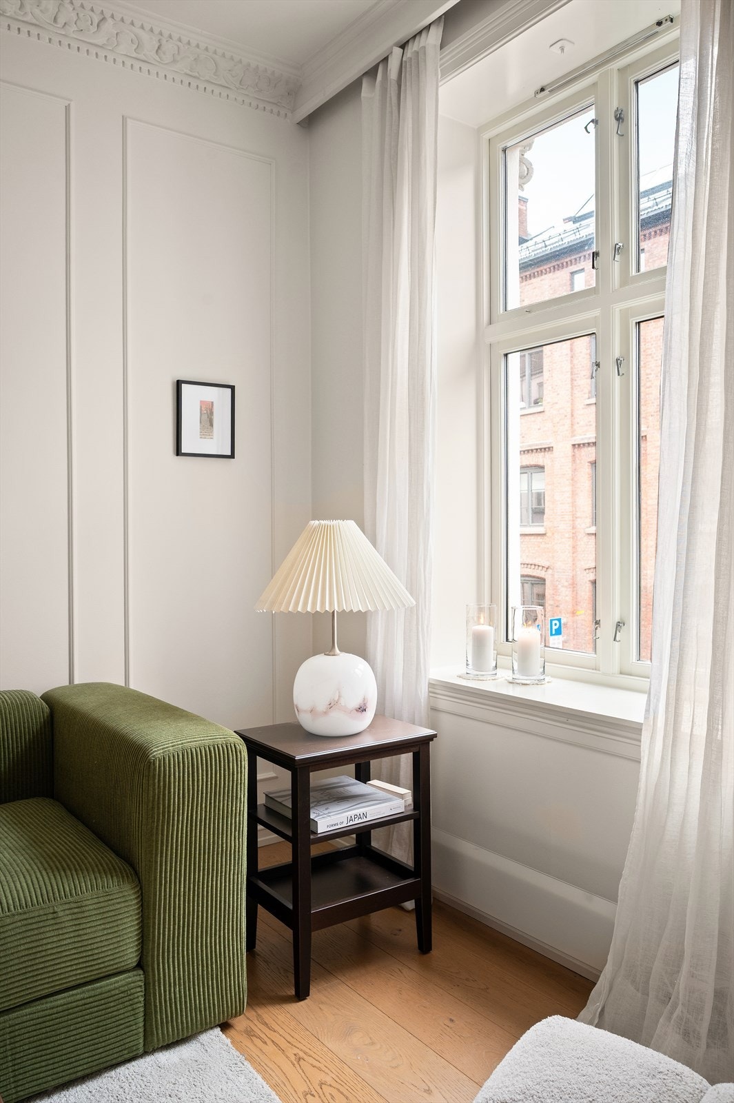 Leiligheten ligger i en rolig sidegate. Galleribilde