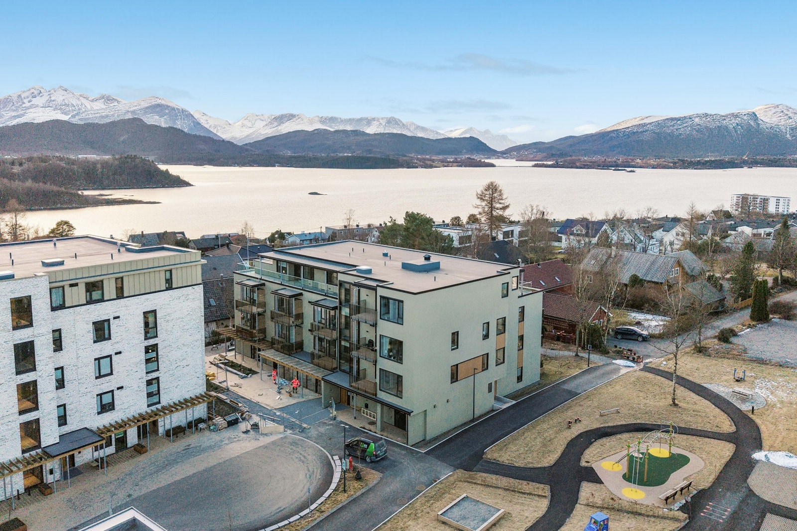 Her bor man tilbaketrukket i et område i vekst, men likevel sentralt for alt man trenger. Galleribilde