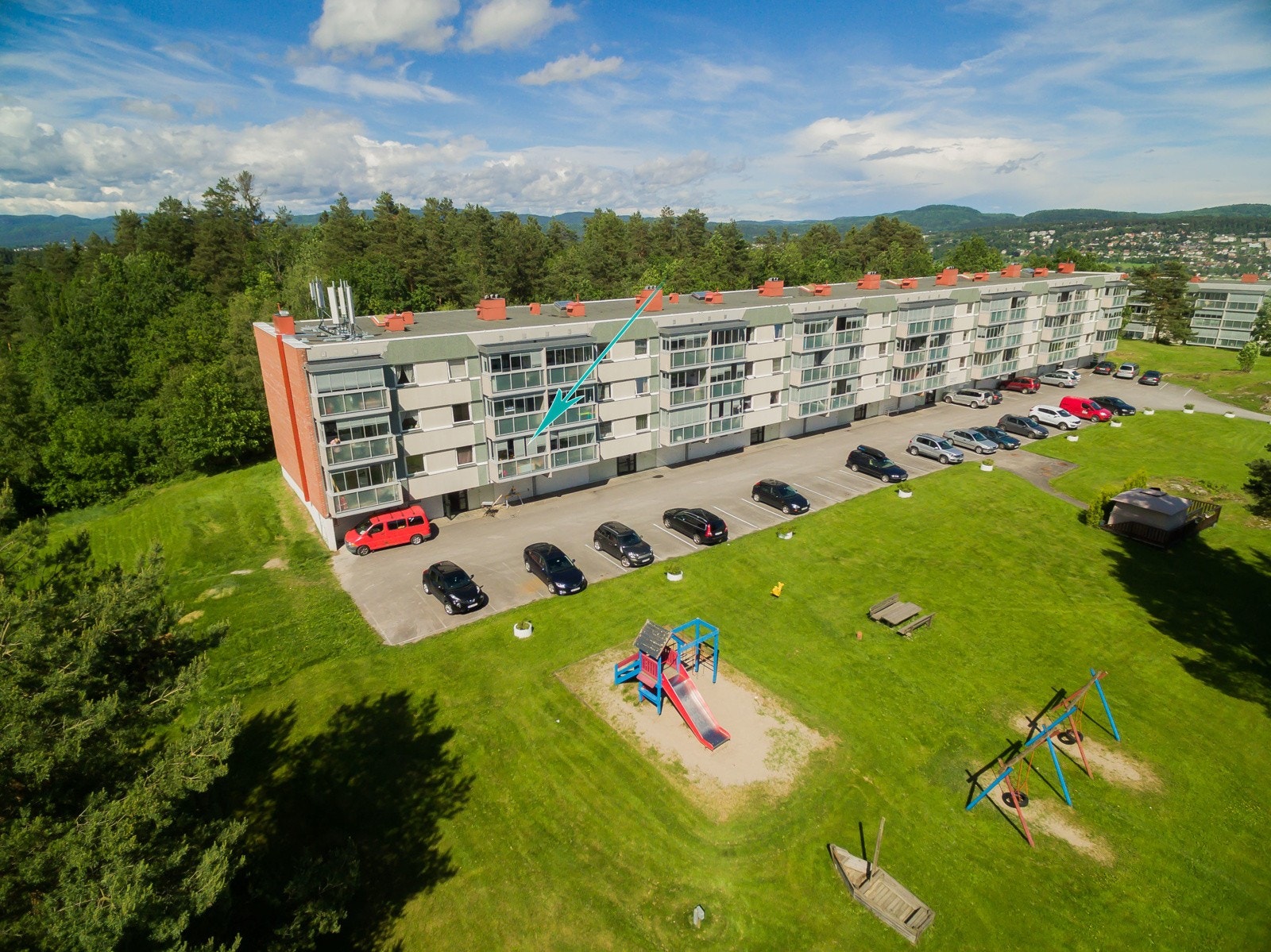 Leiligheten ligger i 1. etasje - Innerste blokk i blindvei Galleribilde