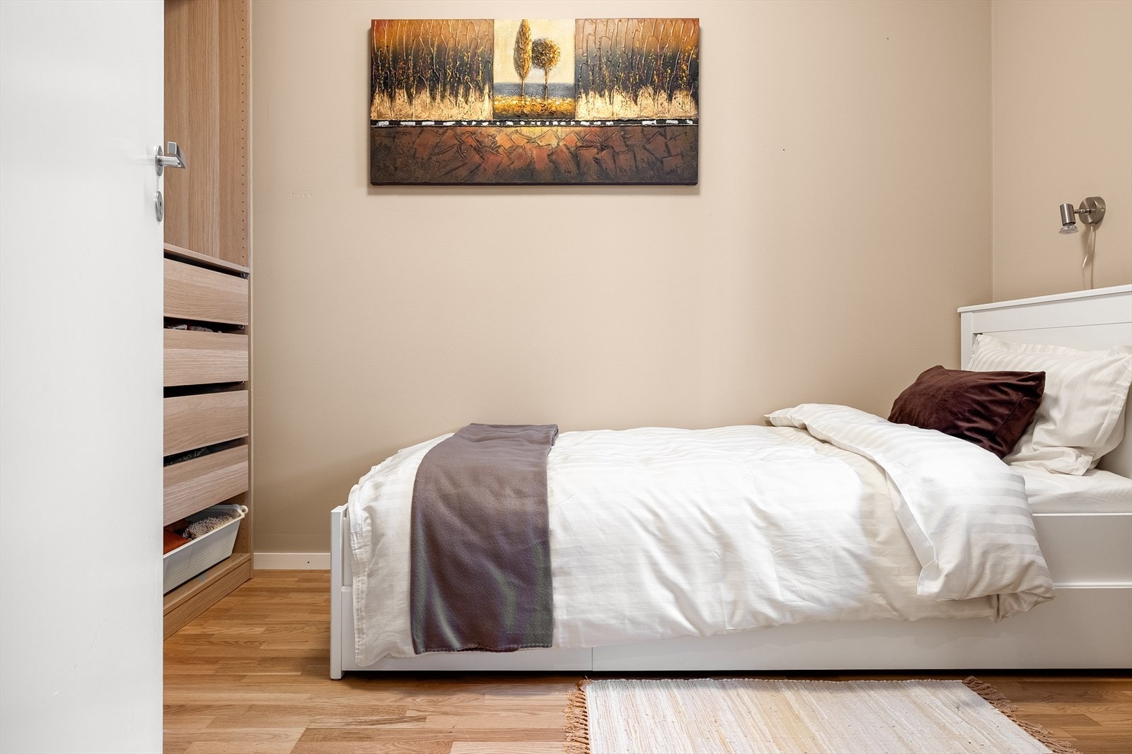 Gjesterommet måler 7,8 kvm. Galleribilde