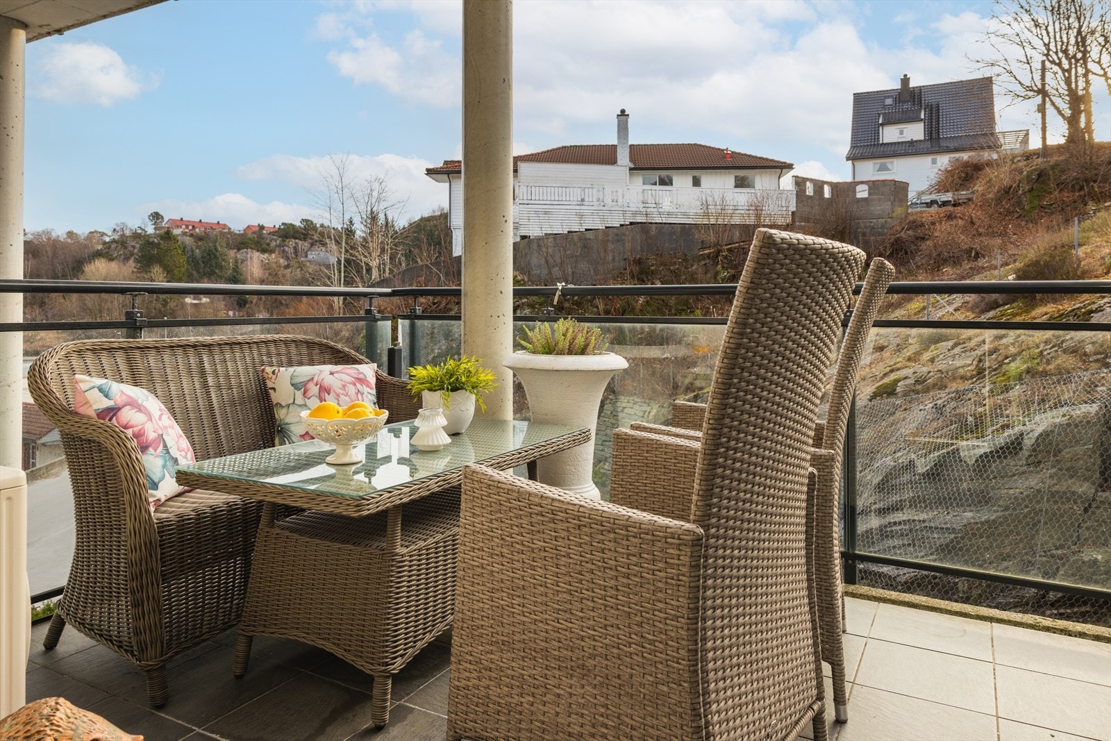 Luftig balkong på 11 kvm. Galleribilde