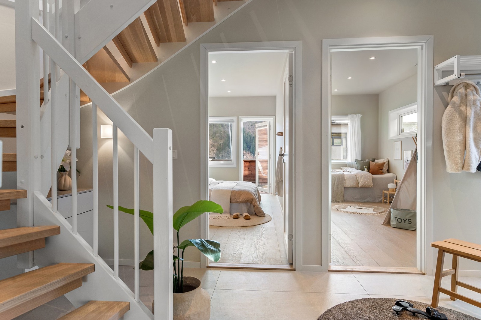 I denne etasjen er det tre soverom. Galleribilde