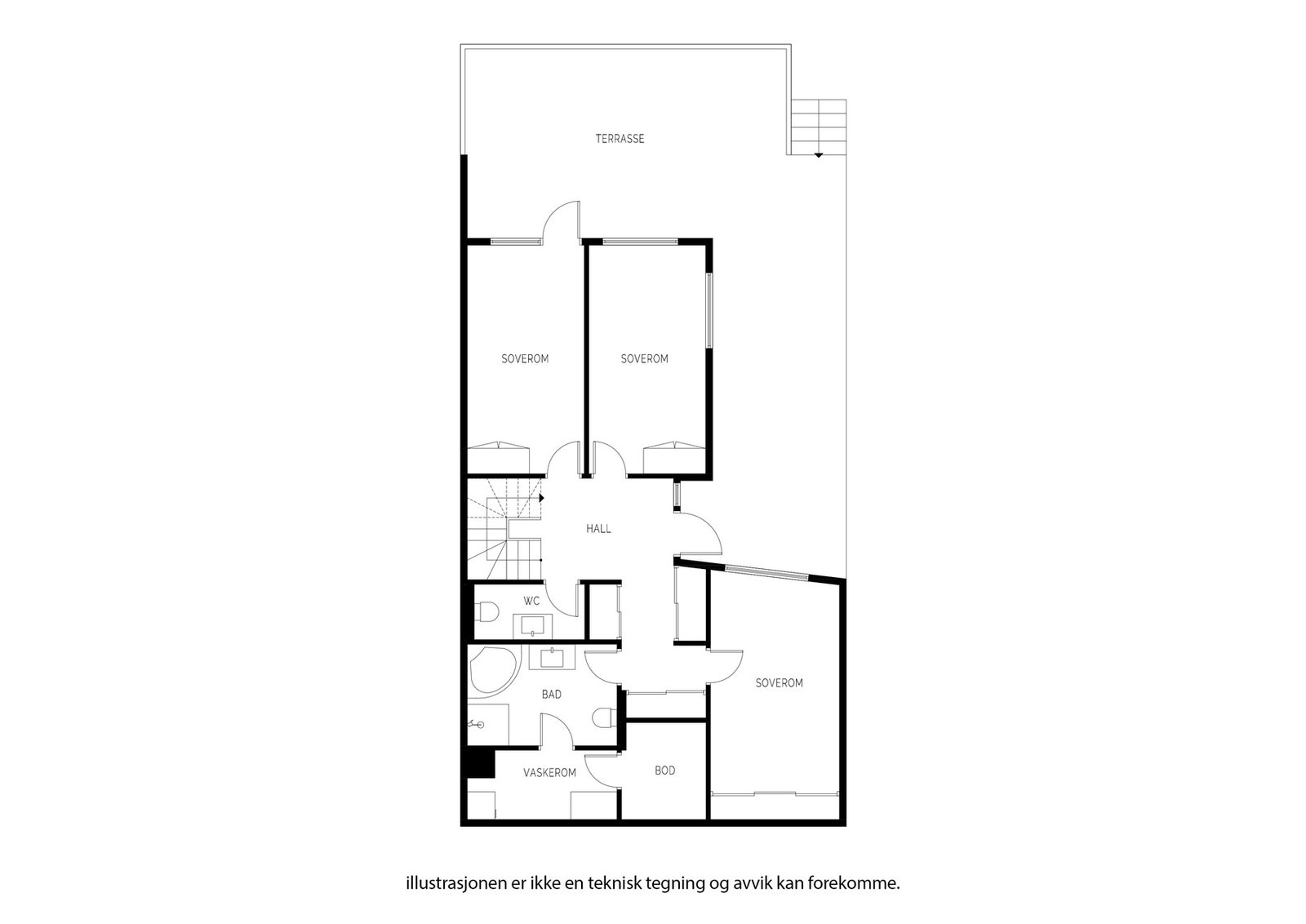 Plantegning 1. etasje. Galleribilde