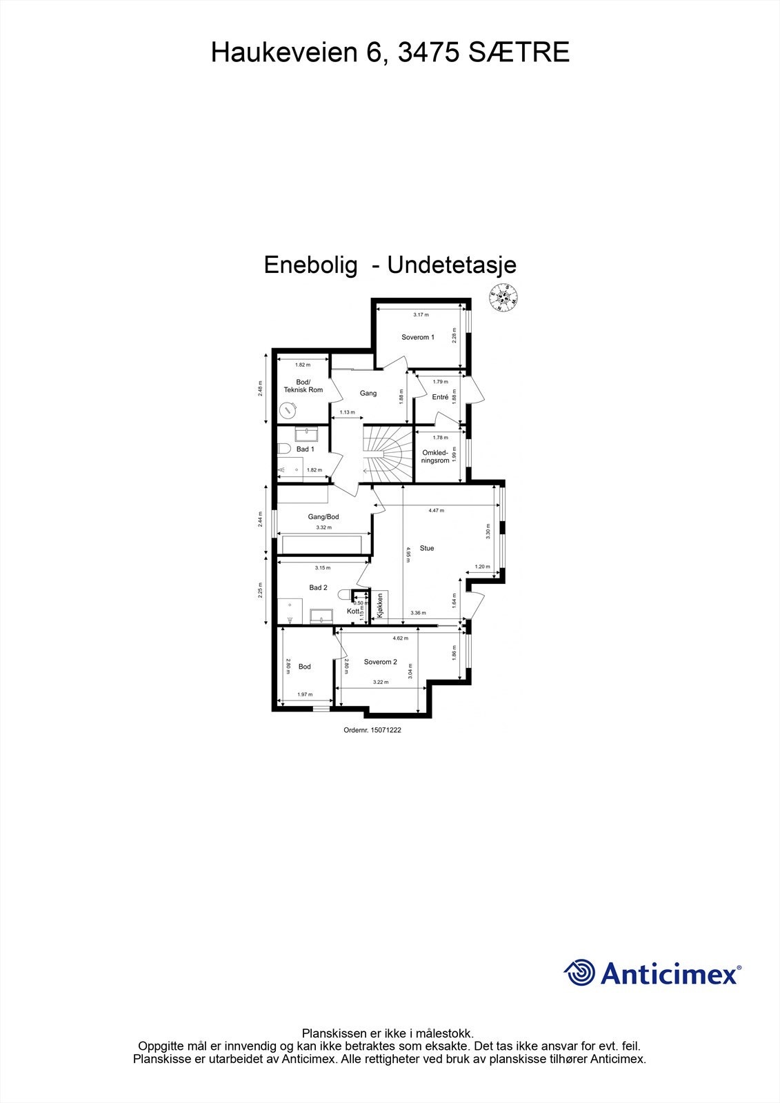 Plantegning u.etg Galleribilde