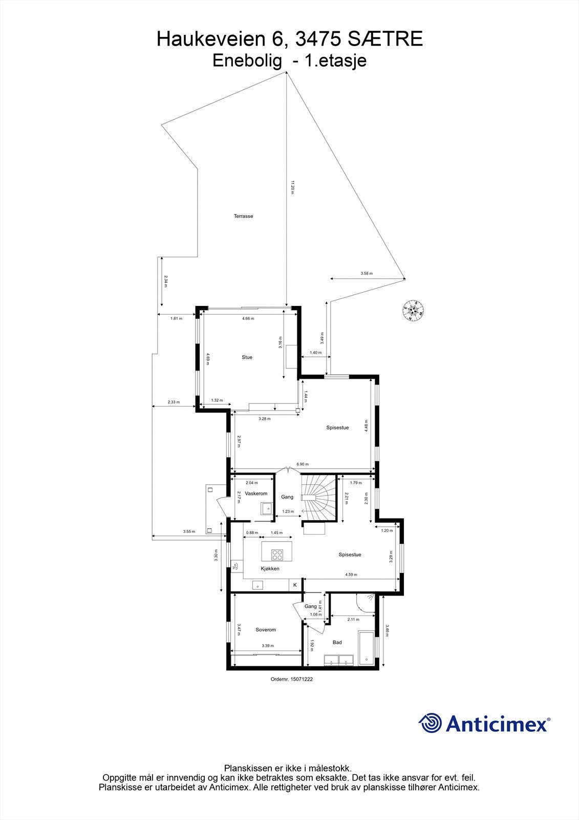 Plantegning 1.etg Galleribilde