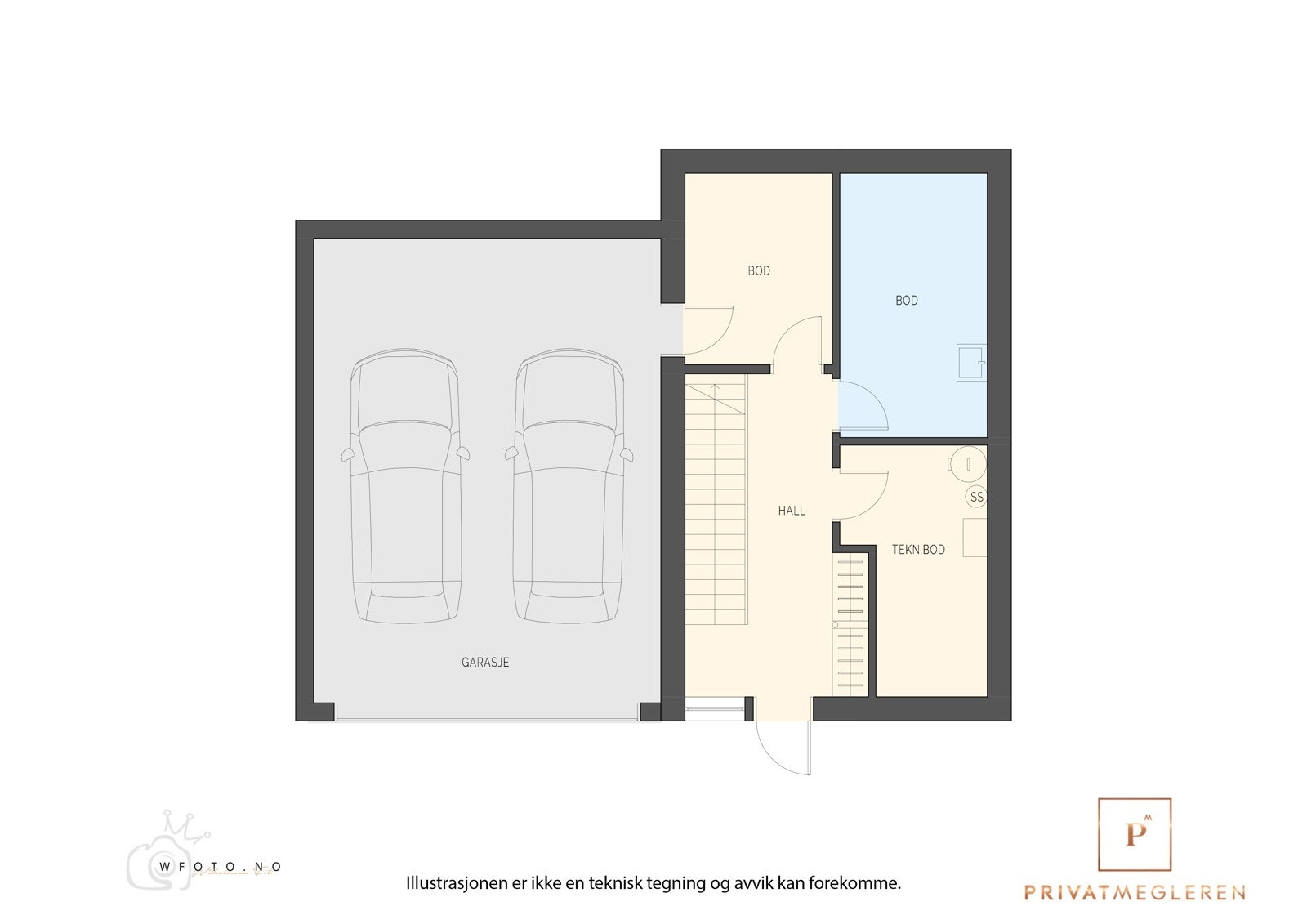 - Plantegning underetasje - Galleribilde