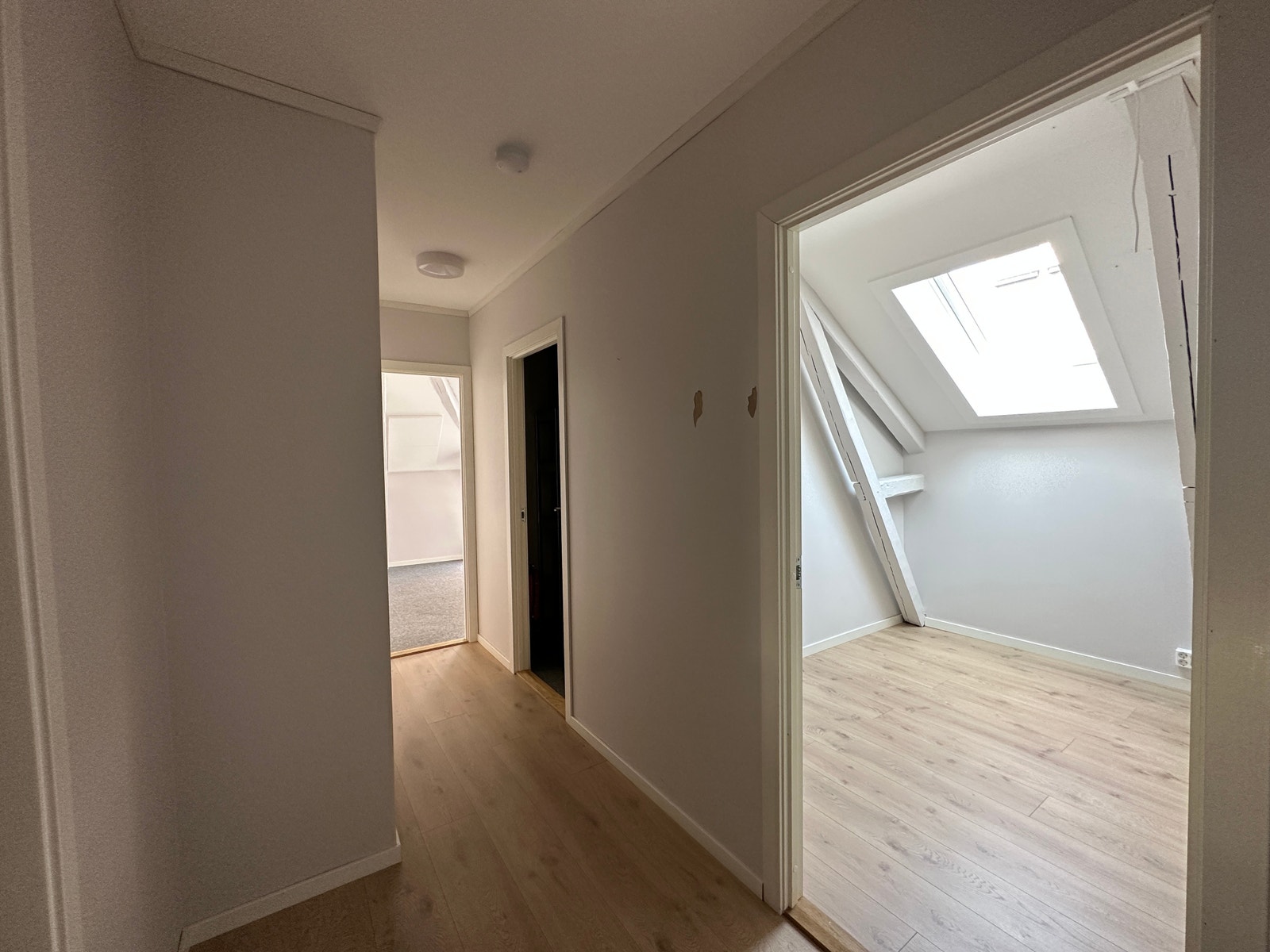 Gang inn mot smårom. Galleribilde