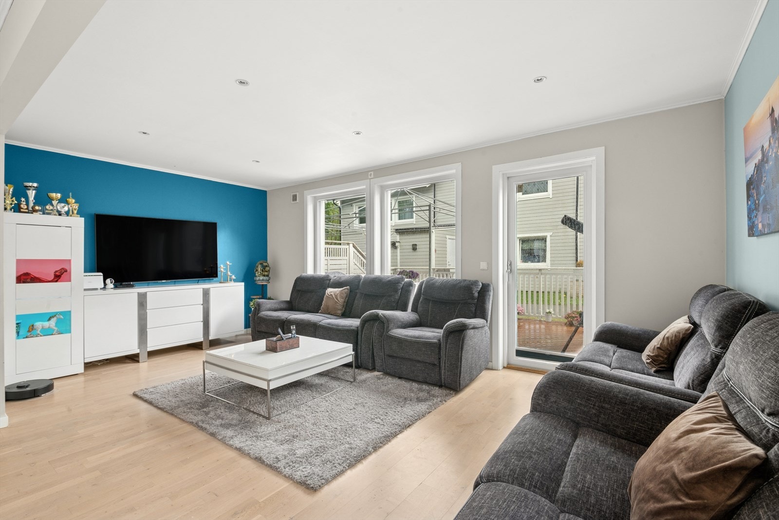 Utgang til fra stue til terrassen. Galleribilde