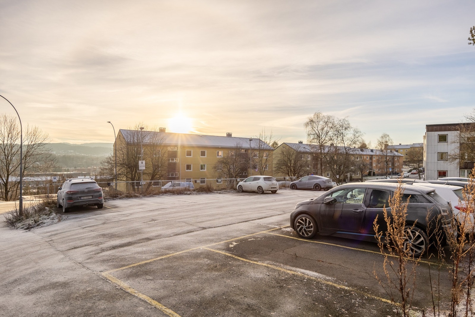 Borettslaget har garasjer og parkeringsplasser som leies ut etter venteliste Galleribilde
