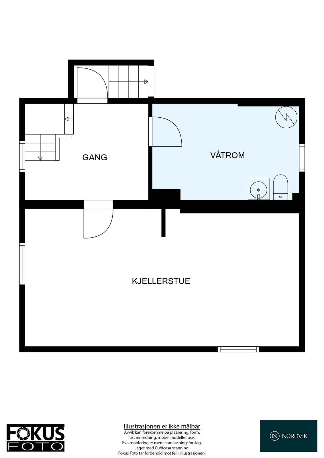 Plantegning kjeller Galleribilde