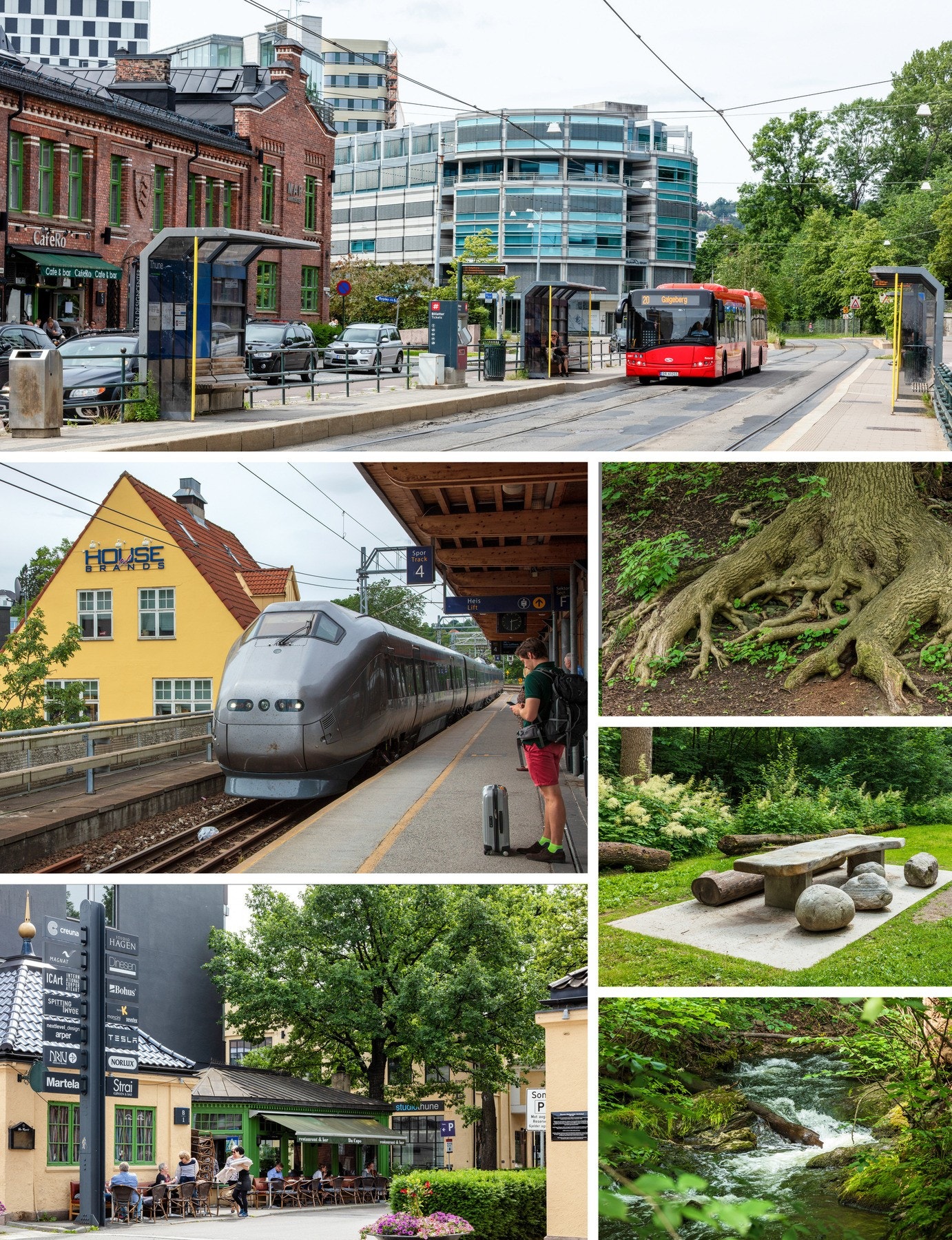 Området har gode muligheter for kollektivtransport med buss, trikk, tog og flybuss. Nærmeste holdeplass, Skøyen/Thune, ligger kun 215 meter fra boligen. Galleribilde