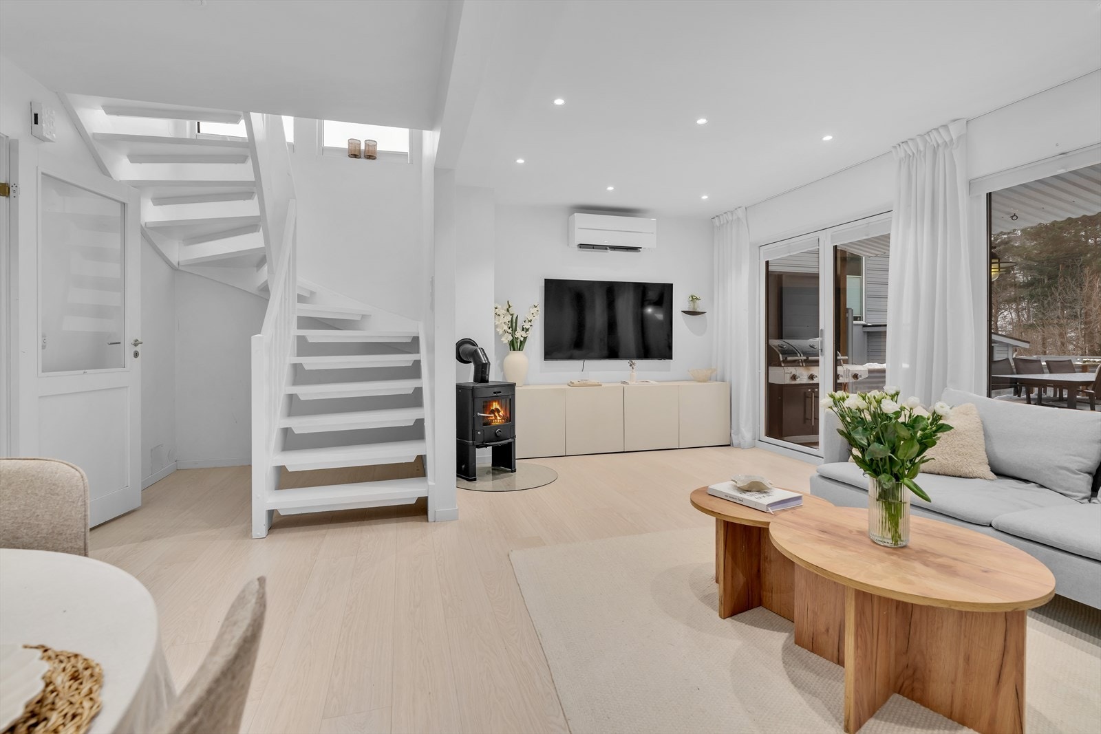 Det er varmekabler i hele første etasje. Galleribilde