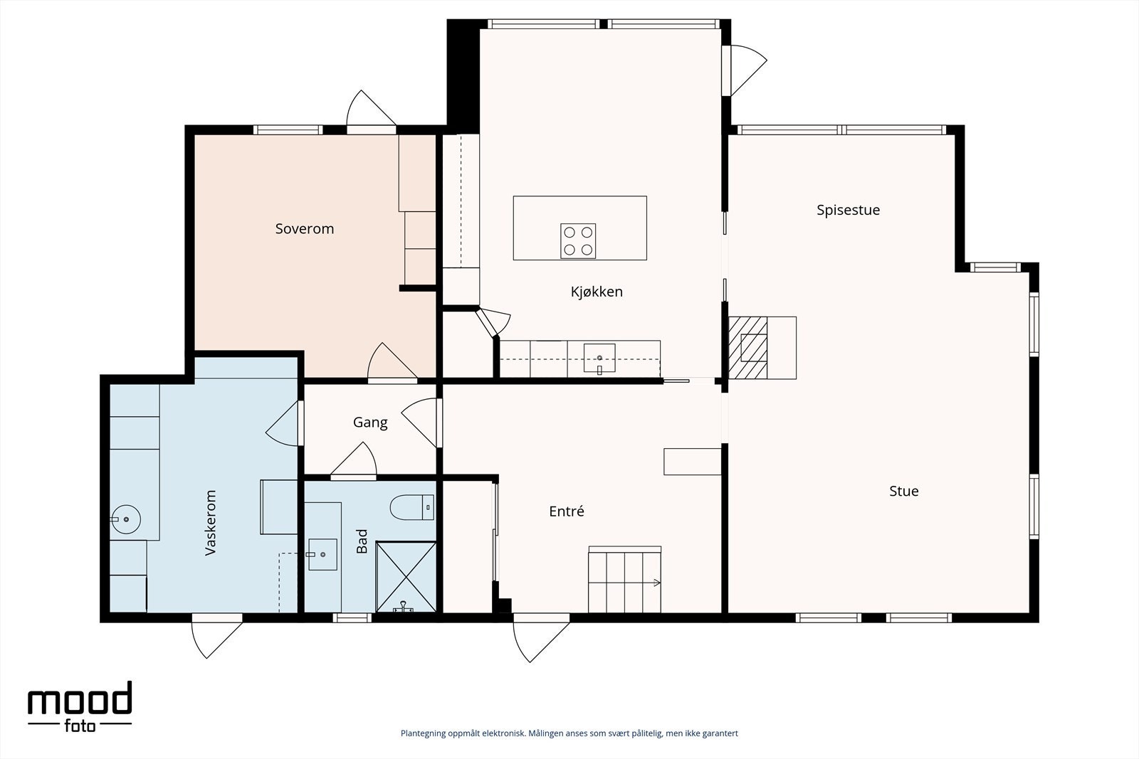 Plantegning viser 1.etasje Galleribilde