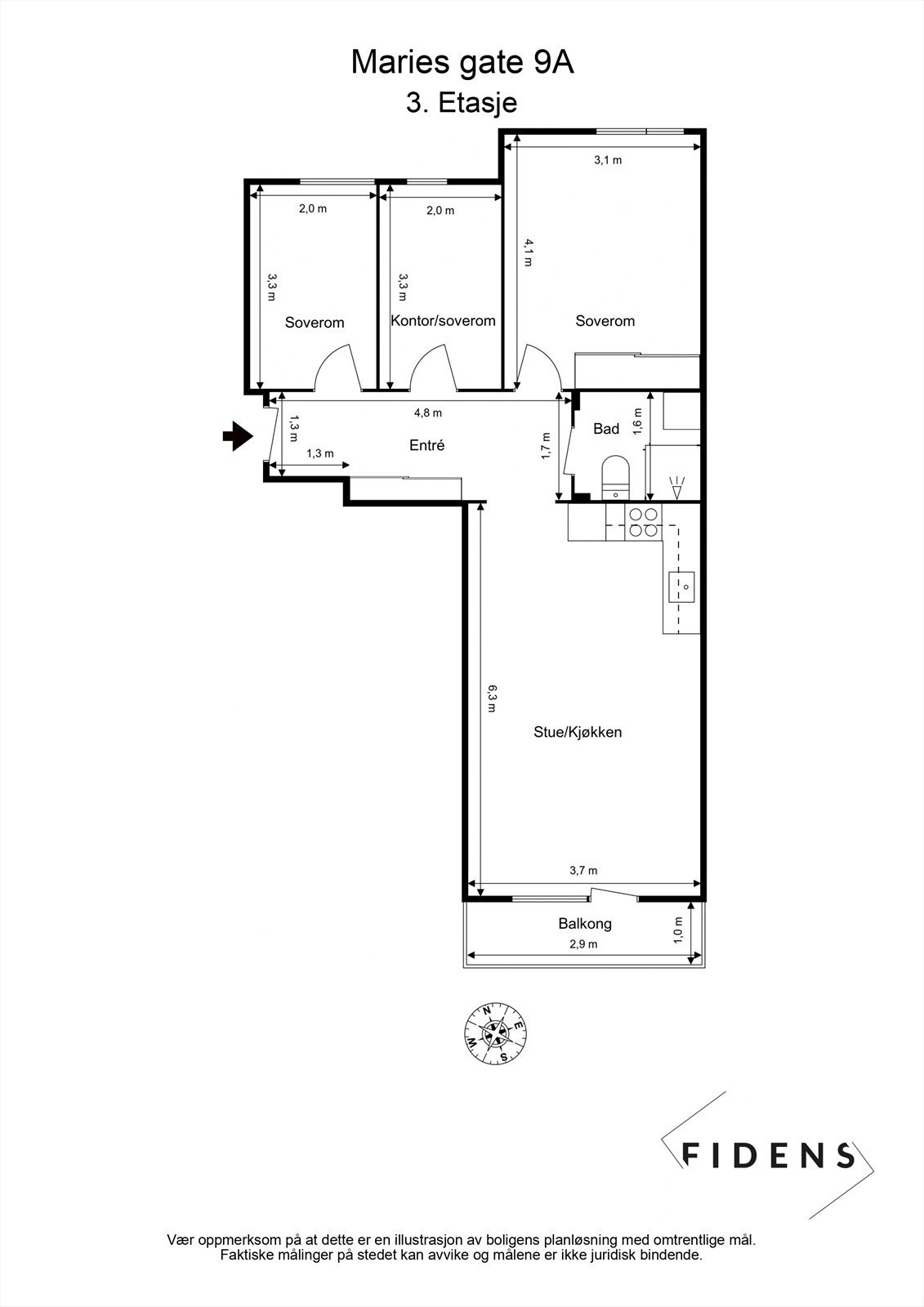 Plantegning Galleribilde