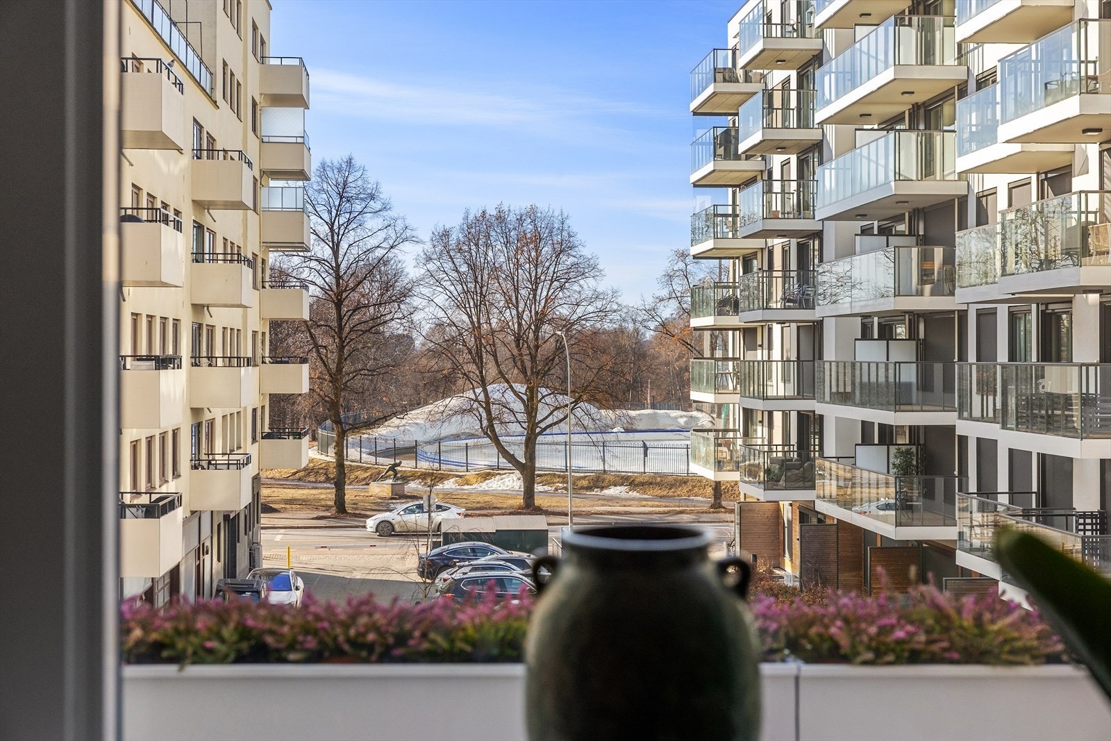 Utsyn mot Frogner Stadion Galleribilde
