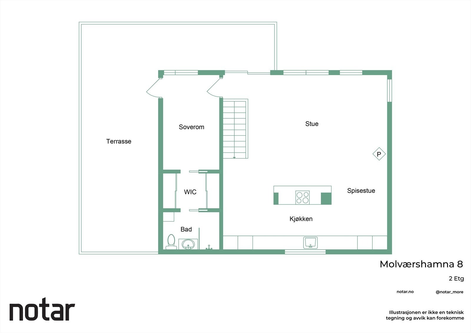 Planløsning 2. etasje. Galleribilde