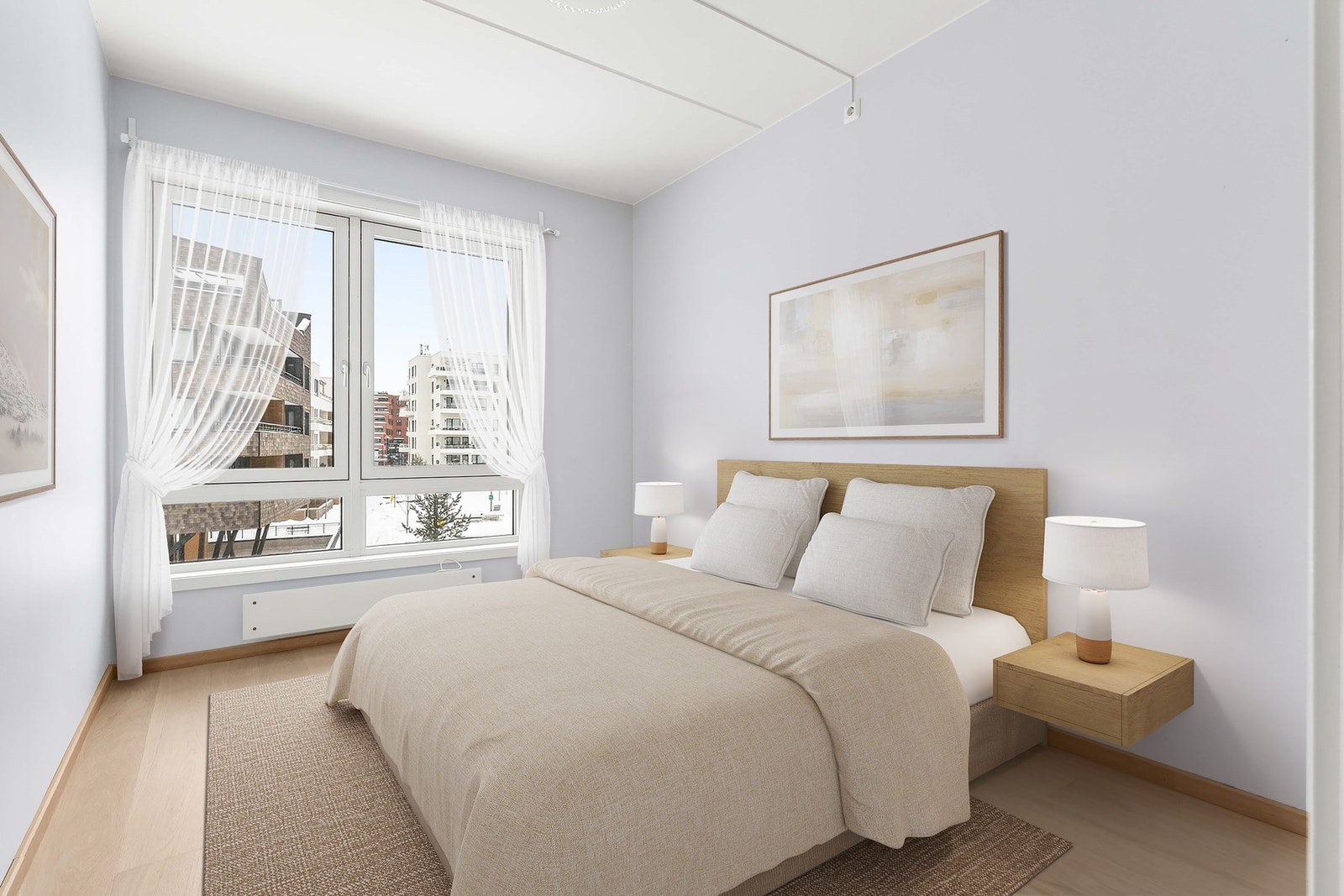 Her har man god plass til dobbeltseng! Bilde er digital stylet. Galleribilde