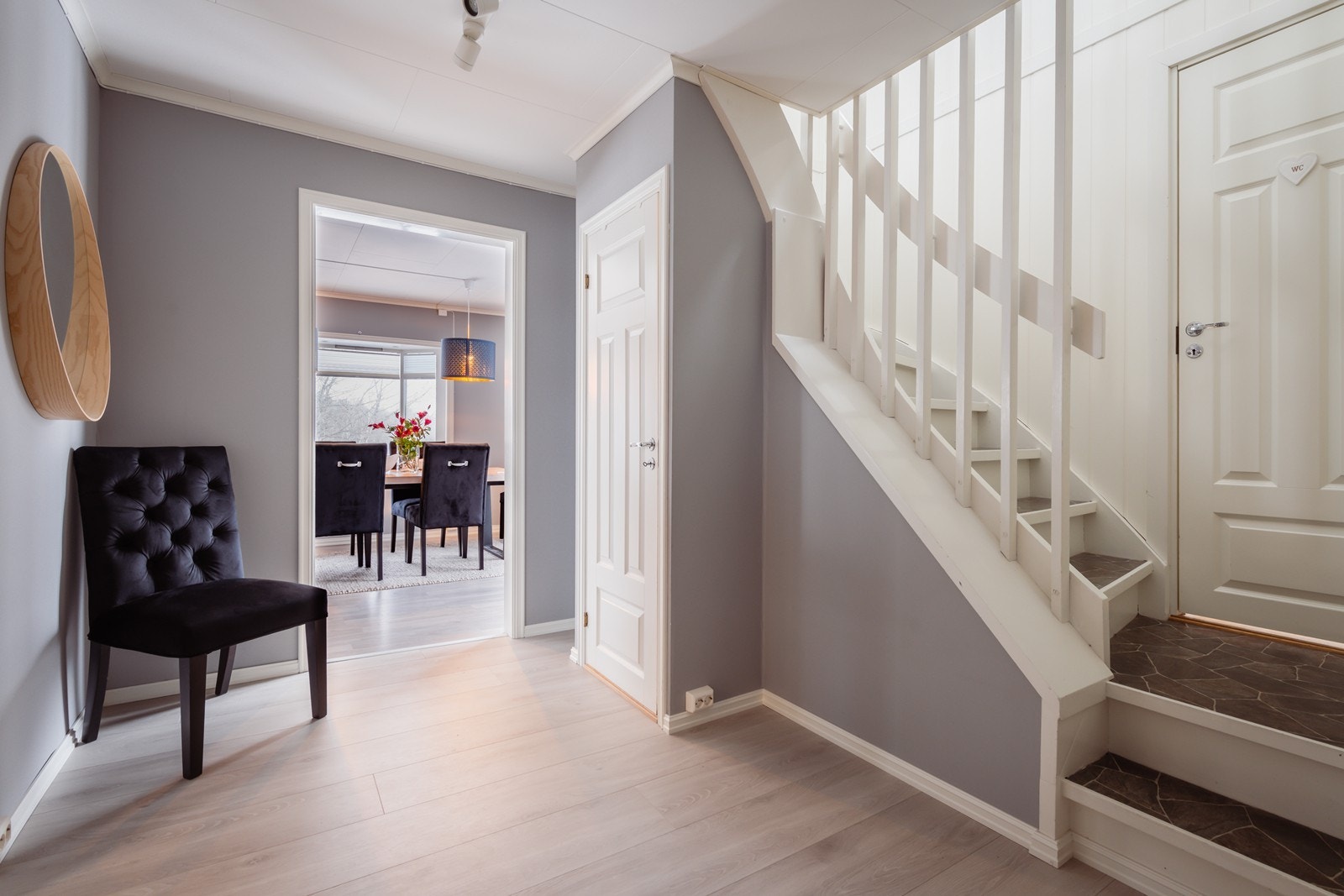 Gang med trappeløp Galleribilde