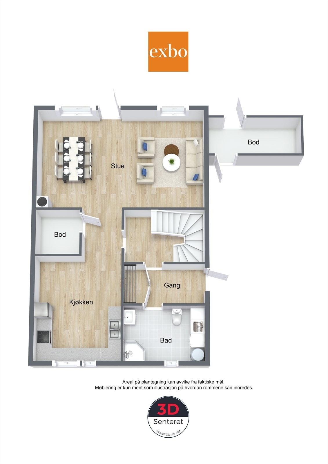 Plantegning 1.etasje. Galleribilde