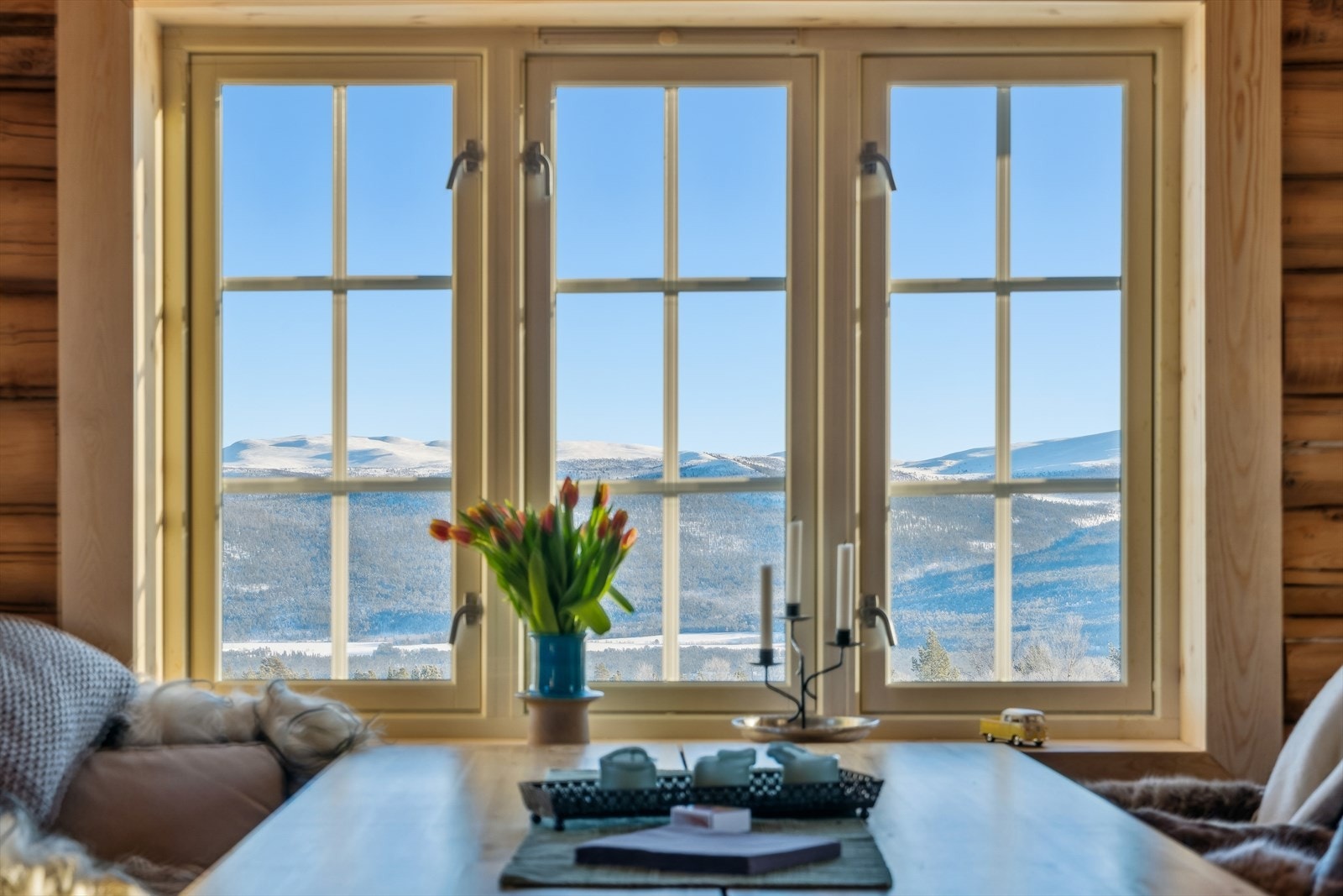 Seter - stue og utsikt Galleribilde