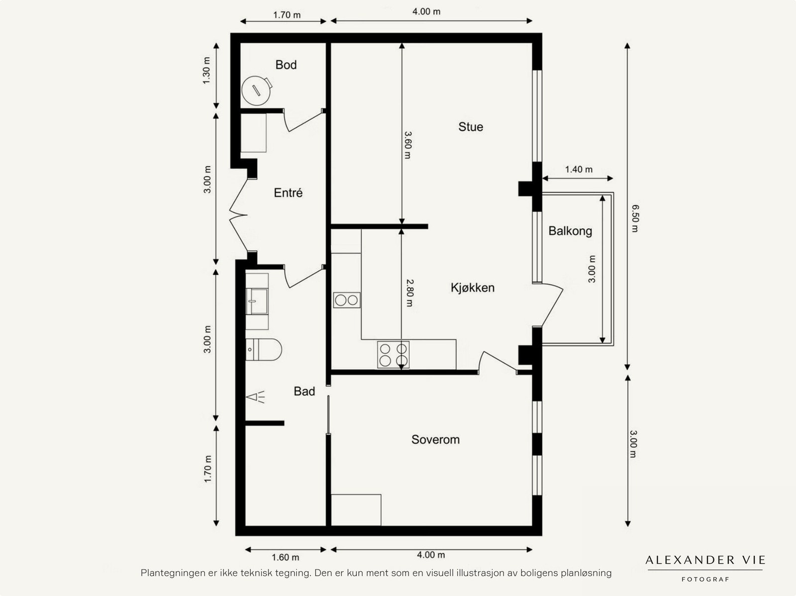 Plantegning 5.etasje. Galleribilde