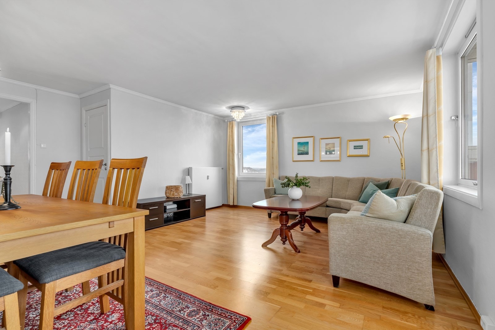 Radiatoren bidrar til et behagelig inneklima. Galleribilde