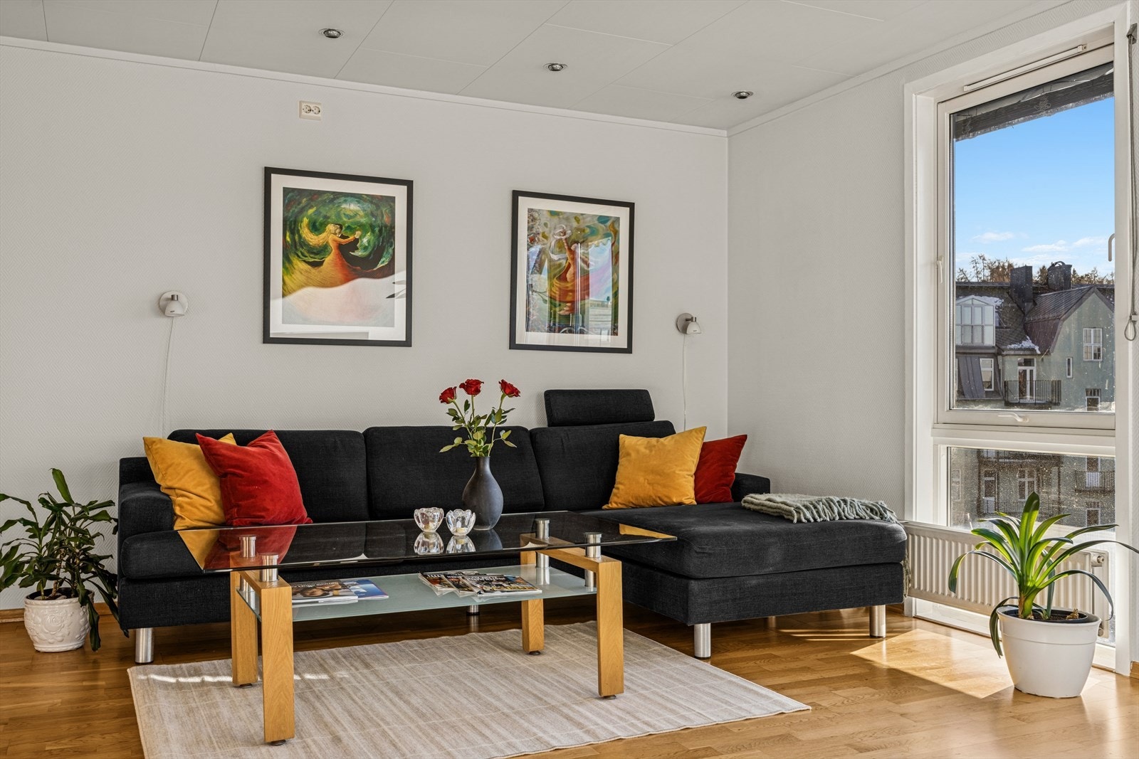 Vegger med malt glassfiberstrie gir et nøytralt og solid utgangspunkt. Galleribilde