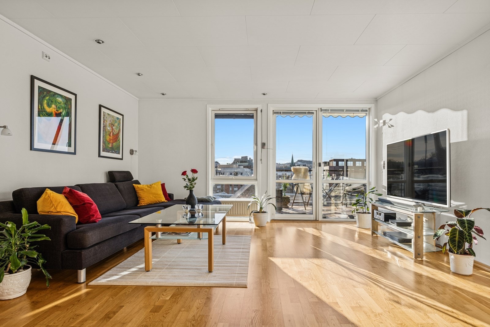 Oppvarming med vannbåren varme via radiatorer er inkludert i felleskostnadene. Galleribilde