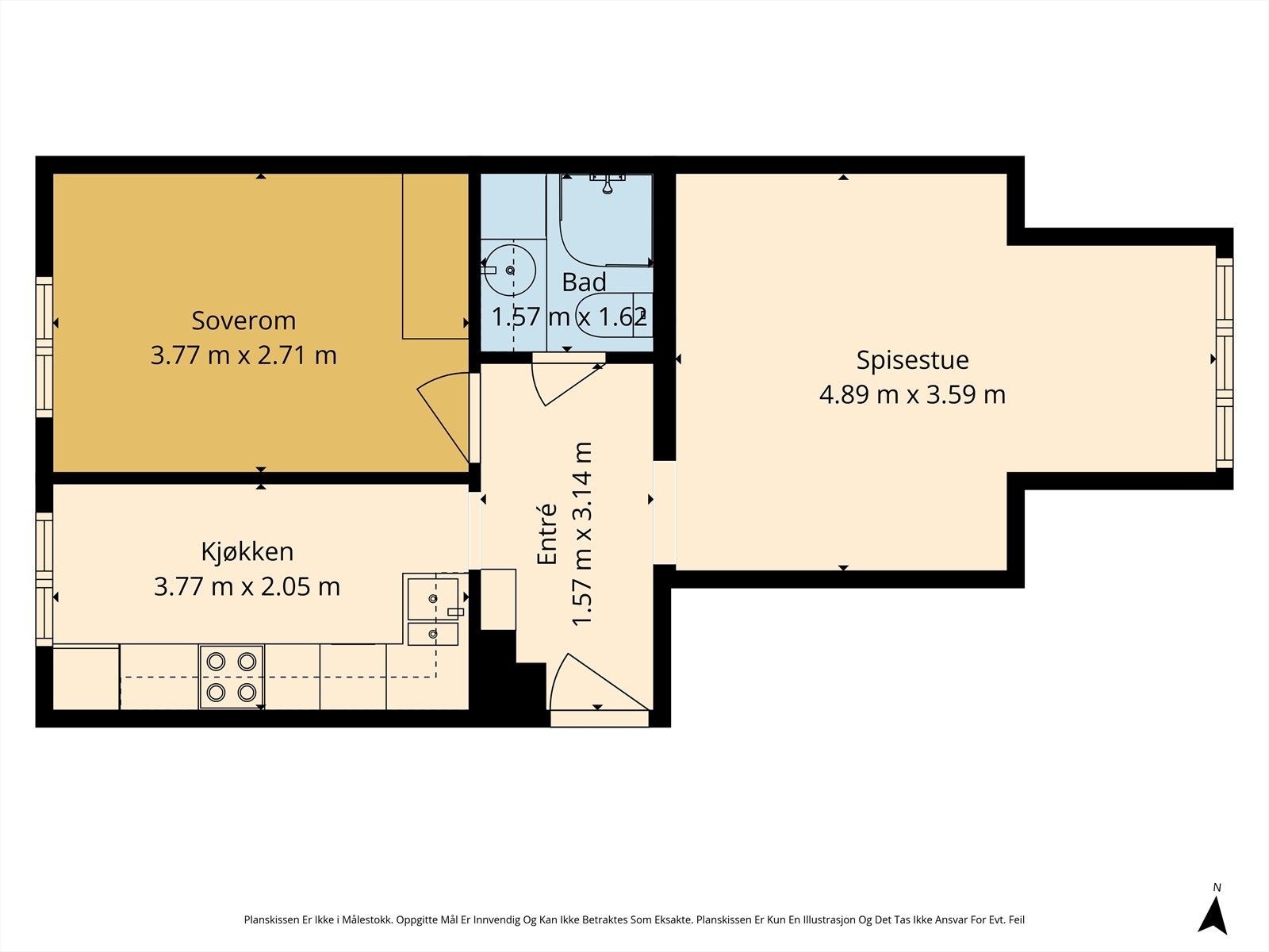 Plantegning (avvik kan forekomme) Galleribilde
