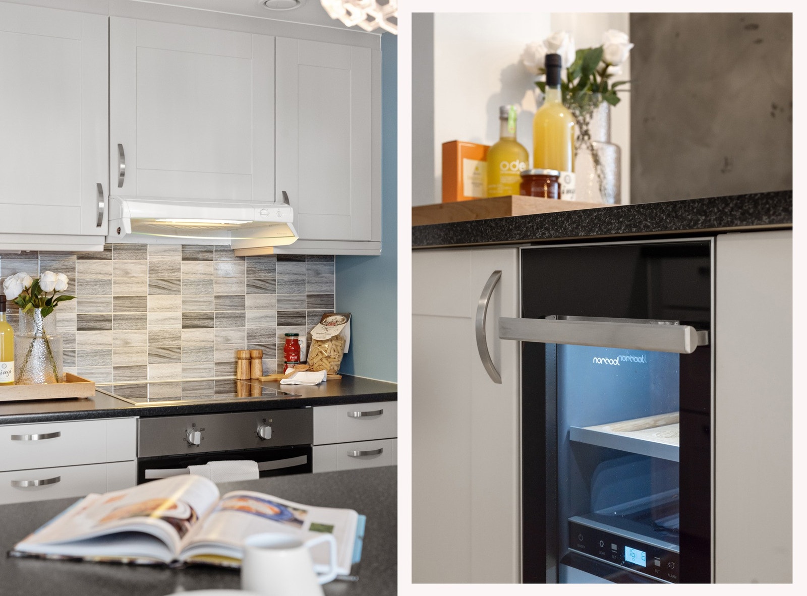 Integrerte hvitevarer inkl. bla vinskap Galleribilde