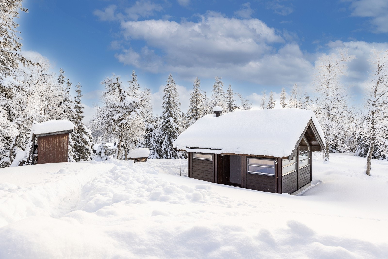 Velholdt hytte med anneks og helårsfasiliteter - idyllisk beliggenhet nær Haglebu og kort vei til aktiviteter hele året! Galleribilde