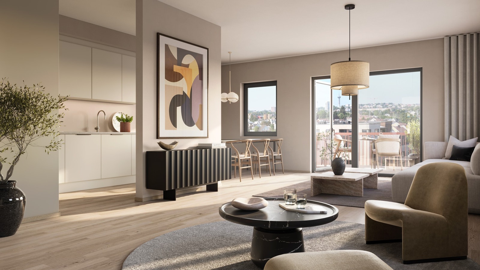 Illustrasjonsbilde interiør. Galleribilde