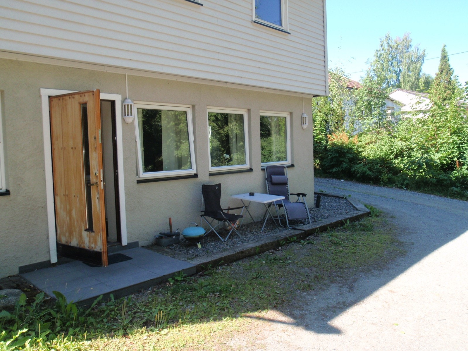 Uteplass foran leiligheten Galleribilde