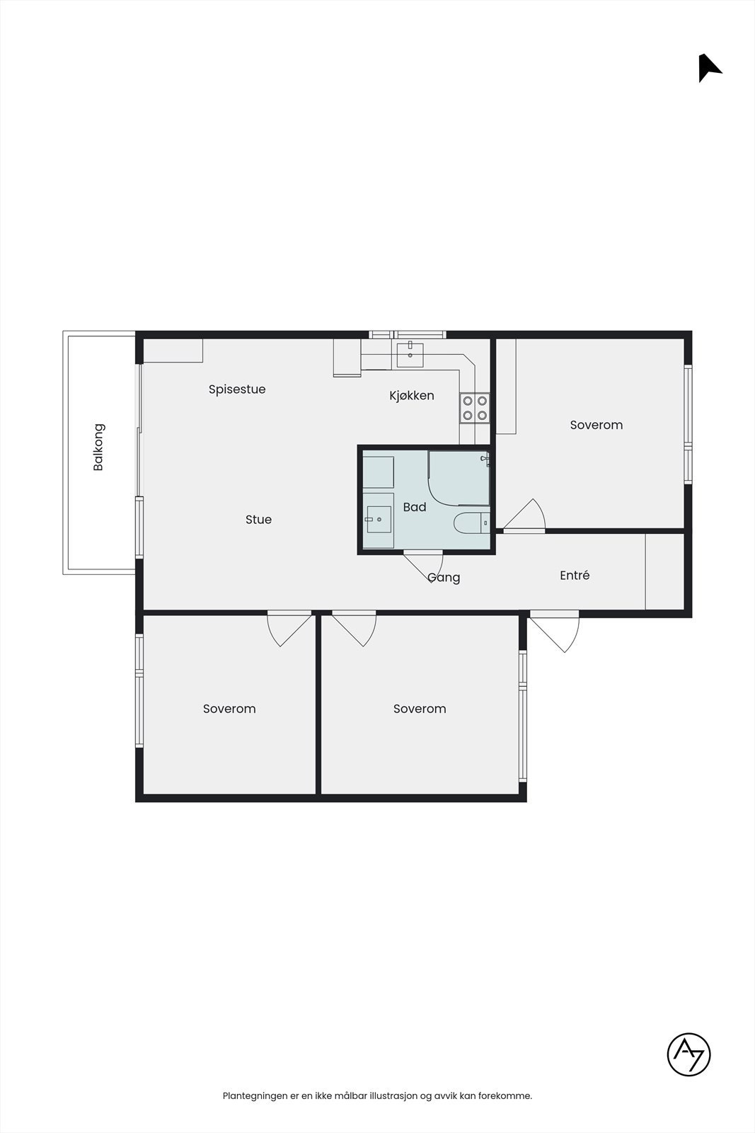 Plantegning. Galleribilde